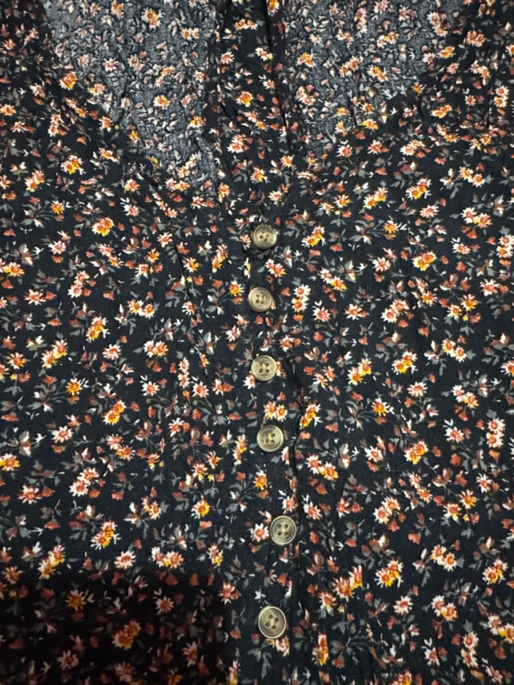 American Eagle Outfitters Black Floral Romper - Picture 4 of 4